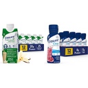 Zagwarantuj 100% Vegan-Based Protein Nutrition Shakes z 20 g Fava Faan i Pea Protein, Vanilla & Upewnij się płynny klarowny napój odżywczy, 0g tłuszczu, 8g białka, Pomegranat jagodowy, 10 Fl Oz