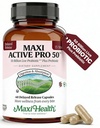 Maxi Health Probiotic Plus Ultimate Prebiotic Advanced Live Probiotics Formula - 50 Miliard Live Active Probiotic - 15 Strains - Ultra Protection - Active Pro- 50- 60 Count