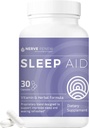 NERVE RENEW Sleep Aid - Suplement diety dla lepszego snu - 30 Kapsułki - Działa szybko - Delikatnie All- Natural Herbal i witaminy Formuła z Melatonin, Magnezu, Cynk, Amino Kwasy, Ekstrakty ziołowe