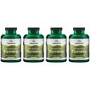Swanson Full Spectrum Turmeric (Curcumin) - Joint Health, Trawienie, Heart Health & Liver Supplement - Curcuma Longa Formula Promowanie Wspomagania Pamięci - (240 kapsułki) 4 opakowania