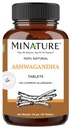 Ashwagandha Tablet- 90 Tabletki, 1000 mg przez mi Natura 124; 45 Dni Dostawy 124; 100% Natural Ashwagandha 124; Wegan 124; z Indii