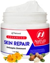 Natrulo Skin Repair Cream 124; Natural All Purpose Maintment for Eczema, Itch Relief, Bites, Burns, Diaper Rash, Ringworm, Opieka nad ranami 124; Naprawa Rescue Skincare Salve