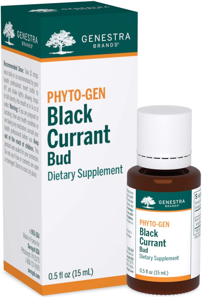 Genestra Brands Black Currant Bud Nether124; Herbal Supplement Nether124; 0.5 fl. oz.