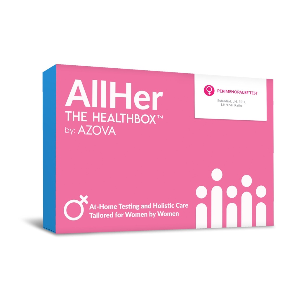 AllHer Perimenopause Test Kit 124; at- Home Kobiety Hormon Test 124; Szybkie z dokładnymi wynikami 124; Wczesny Peri Menopauza Testing indcator ze szczegółowym raportem X124; Certified X124; Wszystkie jej wyniki 124; FSA HSA Kwalifikowalne