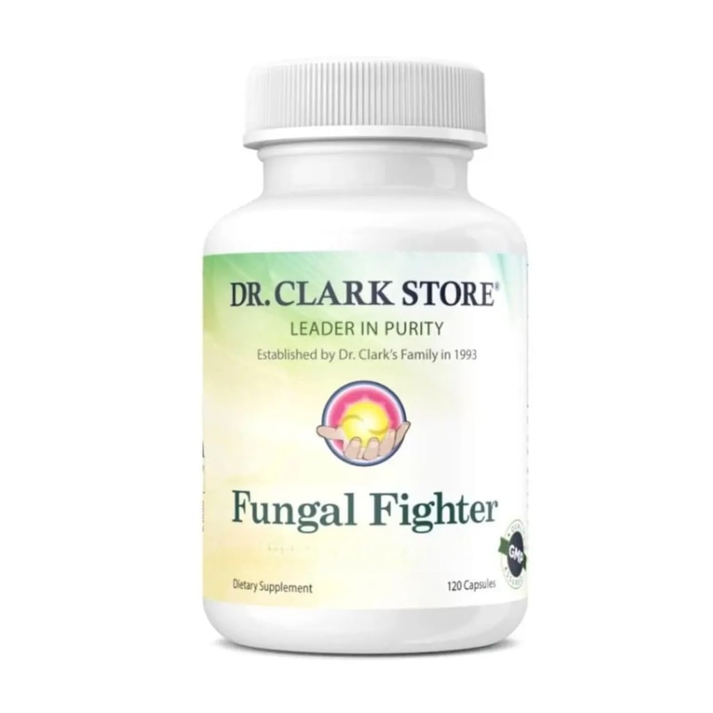 Dr Clark Store Fungal Fighter - 120 Kapsułek, Wspiera zdrowe Fungal Balance & Wsparcie systemu immunologicznego
