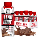 LABRADA NUTRITION - Lean Body RTD Serwatka Protein Shake, Wygodne On- The- Meal Shake dla mężczyzn i kobiet, 20 gramów białka - Zero cukru, Laktoza i Gluten Free, Czekolada (Opakowanie 16)