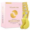Pod pasami na oczy dla kobiet - Pod maskami oczu z abundant Kolagen dla urody i opieki osobistej - Smooths Fine Lines & zmarszczki / Opóźnienia starzenia / Redukuje ciemne kręgi i torby oczu i puffy Eyes (24 Pary)