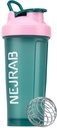 Butelka do shakera białkowego - Butelki do mikstury i shake 'ów - 28 Oz, Leak- Proof, szklanki do shakera białkowego, Trening wstępny (zielony), Medium, NJB 28- Oz