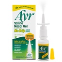 Ayr Saline Nasal Gel No- kroplówka Sinus Spray Z Soothing Aloe Vera, 0,75 Fl Oz Spray Butelka, (Opakowanie 1)