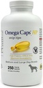 Omega Caps HP Snip Porady dla średnich i dużych psów o dużej mocy EPA i DHA Maksymalna biodostępność Suplement oleju do ryb Vet Spreparowane wykonane w USA Skin Coat Joint i Heart Health 250 Kapsułki