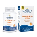 Nordic Naturals Witamina D3 1000, Pomarańcza - 120 Mini żele miękkie - 1000 IU Witamina D3 - Wspiera zdrowe kości, nastroje i funkcje układu immunologicznego - Nie-GMO - 120 Służenie