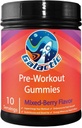 Galaktyczne gumki przedtreningowe, wszystkie naturalne, 250 mg kofeiny, Beta- alanina, L -cytrulina, L - Theanina, pikolinian chromu, 10 Służenia