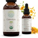 HerbEra Calendula B60 USDA Organic Tincture Officinalis 124; Ekstrakt wolny od alkoholu, Wysokiej Potliwości Ziołowe Dropy 124; Certified Organic Calendula (Calendula Officinalis) Suszony Kwiat (2 oz)