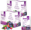 Ener- C Bezcukrowy Multivitamina Drink Mix - Witamina w proszku do wody, Elektrolity w proszku bez cukru, Nawodnienie Boost Pakiety, Zero Cukier, Witamina C & B12 Suplement Płyn Mix - Mieszane jagody, 60 Liczba