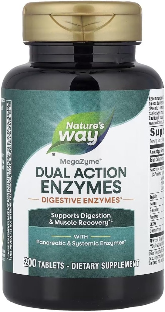 Mega- zyme, 200 tabletek (2 opakowania)