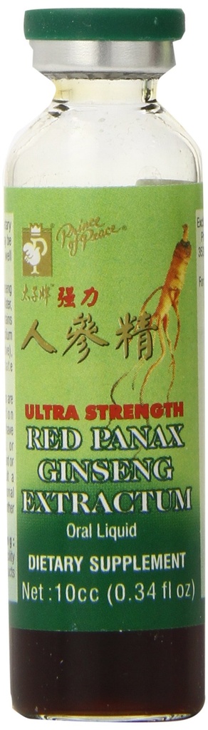 Prince of Peace Red Panax Ginseng Extractum Ultra Strong Supplement, 30 Count