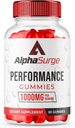 (1 opakowanie) Gummeje AlphaSurge dla mężczyzn, Gummeje Alpha Surge Advanced Formula z 1000 MG Chewable, Gummeje AlphaSurge Natural Ingredients (60 Gummei)