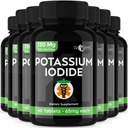 Tabletki zawierające jodek potasu - 7- Pack 130mg Podawanie Razem 420Tabletki - Dr Emys Tabletki zawierające jodek potasu