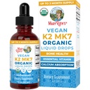 MaryRuth Organics USDA Organic Vitamina K2 MCT Liquid Drops dla dorosłych i dzieci 124; 100 µg K2 MK7 per serving + Organic MCT Oil British 124; Vegan K2 Witamina dla zdrowia kości 124; Heart Health British 124; Wapnia Absorption British 124; 1oz