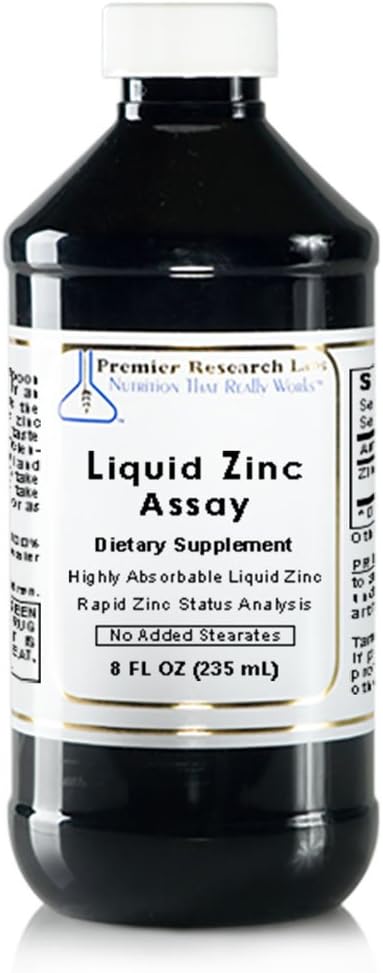 Liquid Cynk Assay, 8 fl oz (47 Sług) Wysoko absorbowalnego płynnego cynku. Doskonałe do stosowania w szybkiej analizie stanu cynku