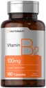 Horbäach Witamina B2 100mg Betaferon 124; 180 Kapsułki Betaferon 124; Riboflavin Suplement Betaferon 124; Non- GMO & Gluten Free