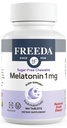 FREEDA Melatonina 1 mg Bezcukrowe tabletki do żucia - Natural Fruit Flavor Sleep Aid dla dorosłych i dzieci w wieku 3 lat i w górę - Non- Habit Forming, Wegan, Gluten- Free, Kosher - Made in USA (180 Count)