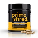 PrimeShred: spalanie tłuszczu dla mężczyzn, Natural Appetite Suppressant, Termogeniczne ćwiczenia Metabolizm Booster & Suplement energii, Zarządzanie wagą w / Zielona herbata, Kofeina L- Karnityna, Wegan & Soy- Free, 90 Czapki