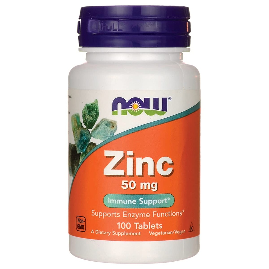 Teraz żywność Glukonian cynku, 100 tabletek / 50mg