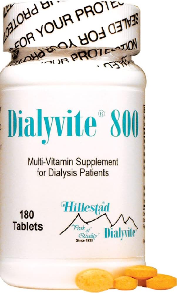 Dialywit 800 Suplement do Witamin dla pacjentów dializowanych, 180 tabletek