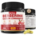 2 Pack 1500mg Liposomal Berberine HCL z Ceylon Cynamon Bitter Melon, Organic Berberine Complex Supplements with Banana Leaf, Wspiera odporność i trawienie - Wegan 240 Kapsułki