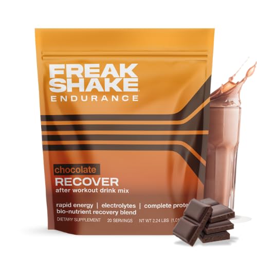 Freak Shake Endurance Szybki odzysk Czekoladowy napój Mix 20 Podawanie Pouch - Węglowodany, Elektrolity i Kompletne białko