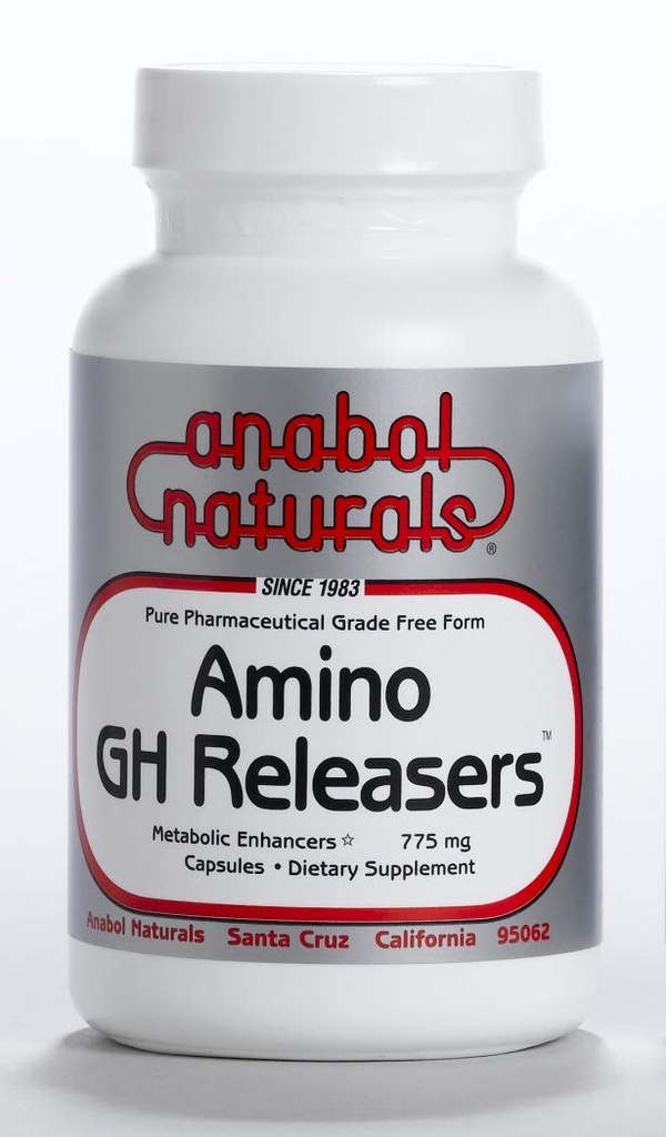 Anabol Naturals Amino GHRelasers Pre- Workout Amino Acid Supplement - MetaboEnhancer z L- glutamina i L- Arginina dla Lean Muscle, 500 Kapsułki
