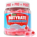 Gumy butyrate z Probiotykiem + Prebiotykiem + Postbiotykiem, Omega-3 500mg, włókno z 9 Miliard CFU Probiotyki, Wapń & Magnez, Inulina, Pyllium Husk dla zdrowia trawiennego, Podtrzymywanie wzdęcia, Cukier wolny