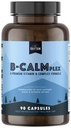 Naturalny rhythm B- CALMplex, unikalny mieszanka witaminy B, kompleks B wspomaga właściwą funkcję i relaksację nerwów, 3 miesięczne dostawy, 90 kapsułek