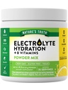 Nature 's Truth Electrolytes Powder Between 124; No Sugar Between 124; with B Vitamin Between 124; Odświeżające Lemon Flavor Between 124; Wegan, Non-GMO & Gluten Free Supplement for Hydration
