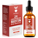 Beard Growth Oil - 2X Koncentracja Biotin dla mężczyzn (2 oz) - Natural With Argan, Jojoba i witaminy, Softener wzrostu, Moisturizer (Vanilla)
