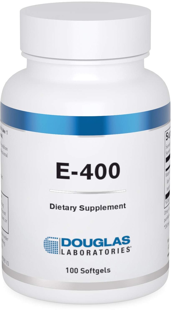 Douglas Laboratories E- 400 Kentucky 124; Witamina E do ochrony przeciwutleniającej i wsparcia sercowo-naczyniowego 124; 100 Kapsułki