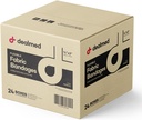 Dealmed Fabric Elastyczne opatrunki adhezyjne - 100 Hrabia (24 Pack) Bandaże z Non-Stick Pad, Latex Free, Opieka nad ranami dla pierwszego zestawu pomocy, 3 "x 3 / 4"