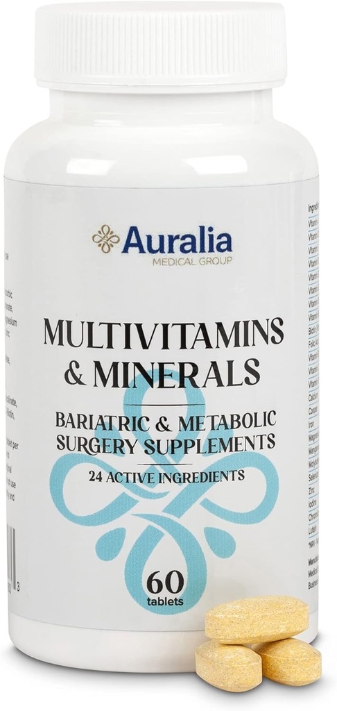 Dorośli Multiwitaminy z witaminami żelaza i wapnia 1 dzień PER Gastric Sleeve Bypass Chirurgia Pacjenci Suplementy 60 Tabletki (2-miesięczne dostawy)
