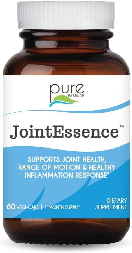 Pure Essence Labs Jointesence Supplement - Naturalne wspólne wsparcie dla mężczyzn i kobiet - Non GMO - 60 Kapsułki wegetariańskie