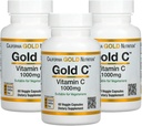 Gold C by California Gold Nutrition - USP Grade Vitamin C Supplement - Immune Support & Seasonal Wellness - Vegetarian Friendly - Gluten Free, Non-GMO - 1000 mg - 60 Veggie Capsules, 3 Pack