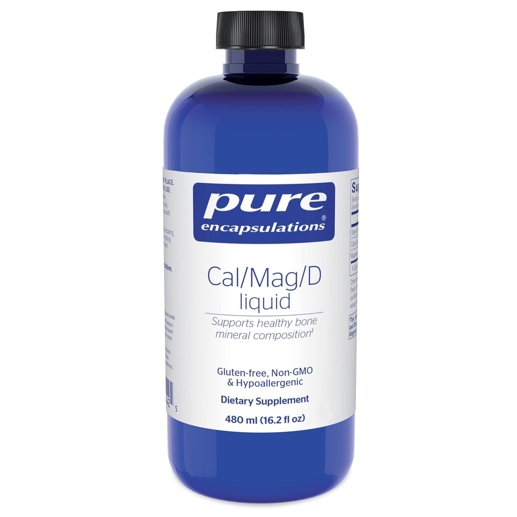 Czyste enkapsulacje Cal / Mag / D Płyn 124; Wapń, Magnez i Witamina D w wygodnej postaci płynnej 124; 16.2 fl. oz.