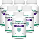 Orgabay Liposomal Quercetin Phytosome 1600 mg, Bromelain 200mg, Cynk 30mg, Witamina C Turmeric 40 mg, Najwyższa Absorpcja, Quercetin Complex, 360 Softgels