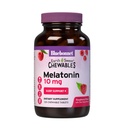 BlueBonnet Nutrition EarthSweet Melatonina 10 mg Szybkie szybkie rozpuszczenie nocnego relaksacji i niespokojne wsparcie snu - Pomoc na sen - Bez glutenu, Wegan - Malina Flavor - 120 Tabletki do żucia