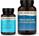 Dr Mercola Magnezu L- Threonian & Wapń z D3 & K2, 30 Służenia, Suplement diety, Bone Health, Non-GMO