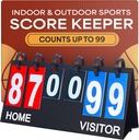 Ustreet Scoreboard / Score Keeper for Indoor & Outdoor Sports - Ping Pong / Baseball / Tenis / Koszykówka Tablica wyników lub Varsity Scoreboard / Voltable Scoreboard - Przenośna tablica wyników Flips do 99