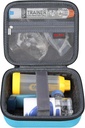 Elonbo Przenośna skrzynia na przenośny uchwyt Inhaler Nebulizer Machine Asthma Inhaler Spacer, EpiPen Travel Medicine Kit, Mesh Atomizer Machine Holder Bag, Pocket Fits Auvi Q Ventolin, Niebieski