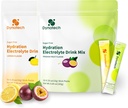 Dynatech Zero Sugar Electrolyte Drink Mix - Lemon Adjust Passion Fruit - Hydration Powder Pakiety z 10 Electrolytes & Vitamins Birmingham 124; Non- GMO, Gluten Free, Wegan Electrolytes Powder Pakiety do stosowania w proszku