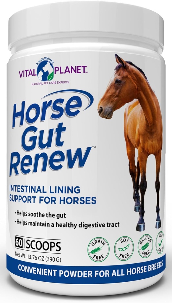 Vital Planet - Koń Gut Renew Wnętrzności podparcie dla koni 13.76oz, 60 Scoop