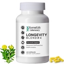 Quercitin, Rhodiola Roseus, Luteolin i Rutin Longevity Blend # 4 Anti-Aging Supplement for Cellular Defense with Immunity and Energy Support, Antioksydants